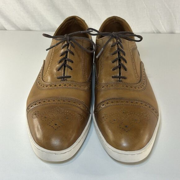 Allen Edmonds "STRAND" Casual Oxford Dress Shoe Sneakers Men Size 13 D Walnut - Picture 2 of 8